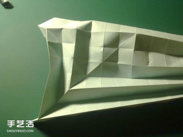 Detailed illustration of the folding process of Hatsune Miku origami