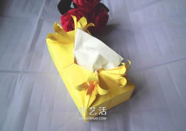 How to fold a lily tissue box and how to fold a tissue box with flowers and how to fold it