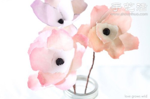 Alternative beautiful paper flower hand-making tutorial