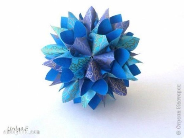 Appreciation of the beautiful handmade origami flower balls (3)