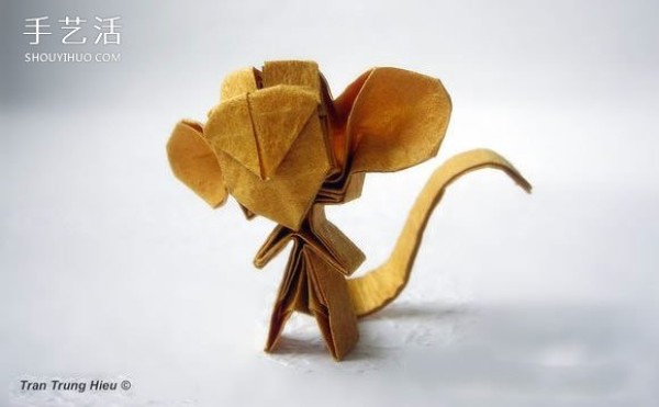 The cute version of Sun Wukongs folding method illustrates the steps for origami Sun Dasheng