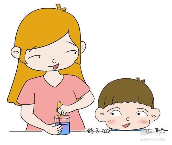 Super loving parent-child games suitable for small experiments with children changing colors