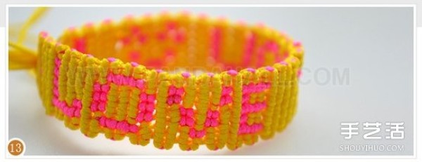 How to braid a bracelet with text How to braid a "LOVE" pattern bracelet