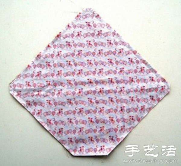 Handmade fabric envelope to convey love