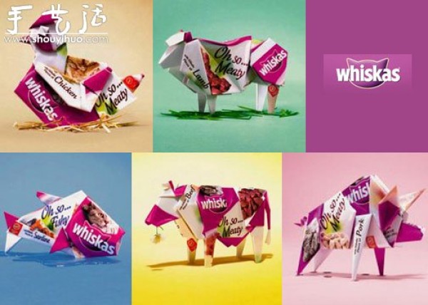 whiskasWeijia Cat Food Origami Advertisement