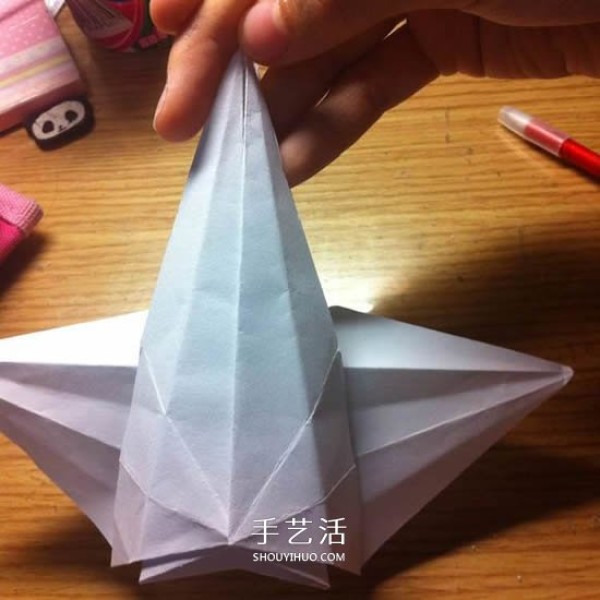 How to fold a thousand paper crane storage box into origami into a thousand paper crane storage box