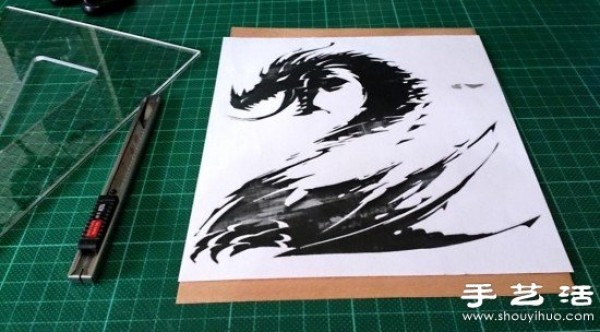 "Guild Wars 2" theme wood stickers hand-making tutorial