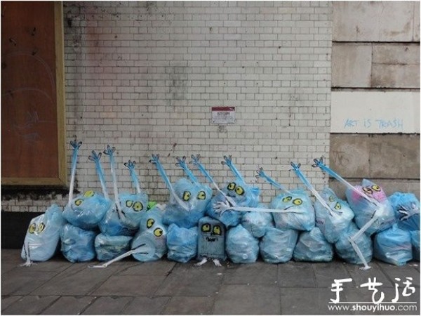 Creative Graffiti on the Garbage Heap