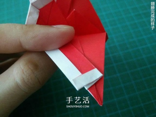 Illustrated tutorial on how to fold the Christmas crane How to fold the Christmas crane