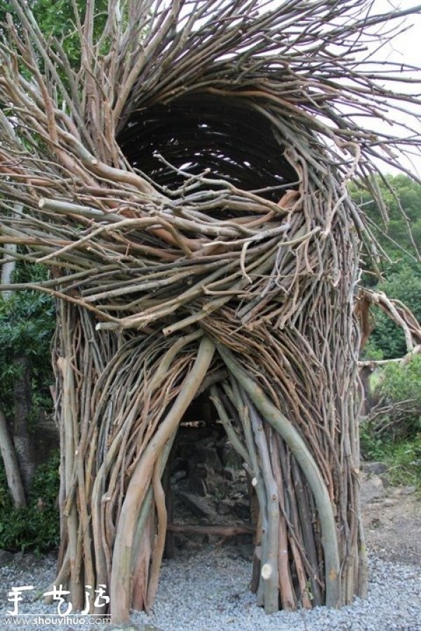 DIY super large birds nest from tree branches