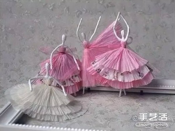 How to make origami napkins, how to make origami ballerinas