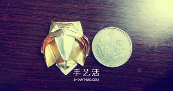 Using cigarette box paper waste and making origami three-dimensional owl illustration step-by-step