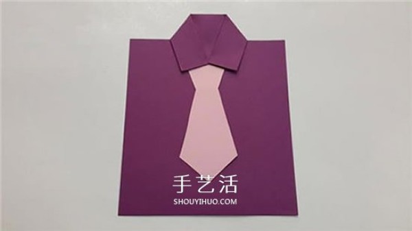 Creative Fathers Day greeting cards made from handmade cardboard to make shirt and tie cards