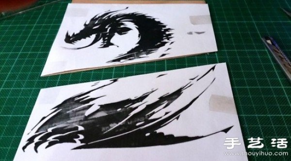 "Guild Wars 2" theme wood stickers hand-making tutorial