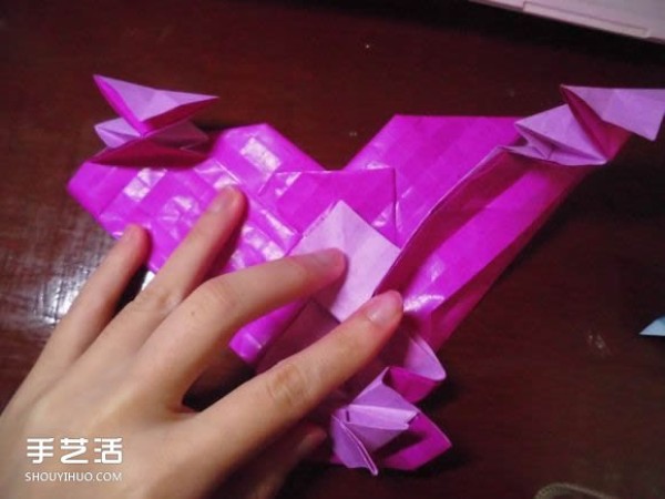 Die Lianhua Love Origami Illustration of Creative Love Origami Step by Step