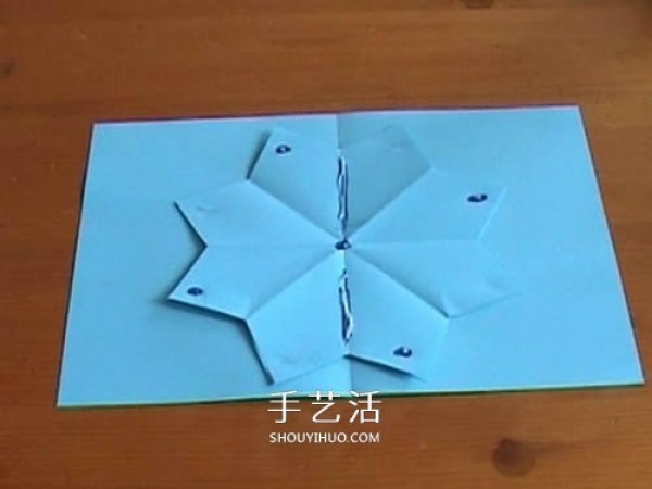 How to make a three-dimensional paper flower greeting card DIY Mothers Day three-dimensional flower greeting card