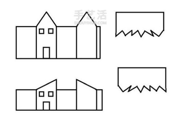 Tutorial on how to make a Christmas winter town with cardboard