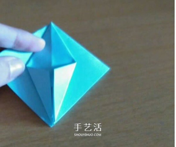 How to fold beautiful paper flowers, origami eight-pointed star flower with illustrations