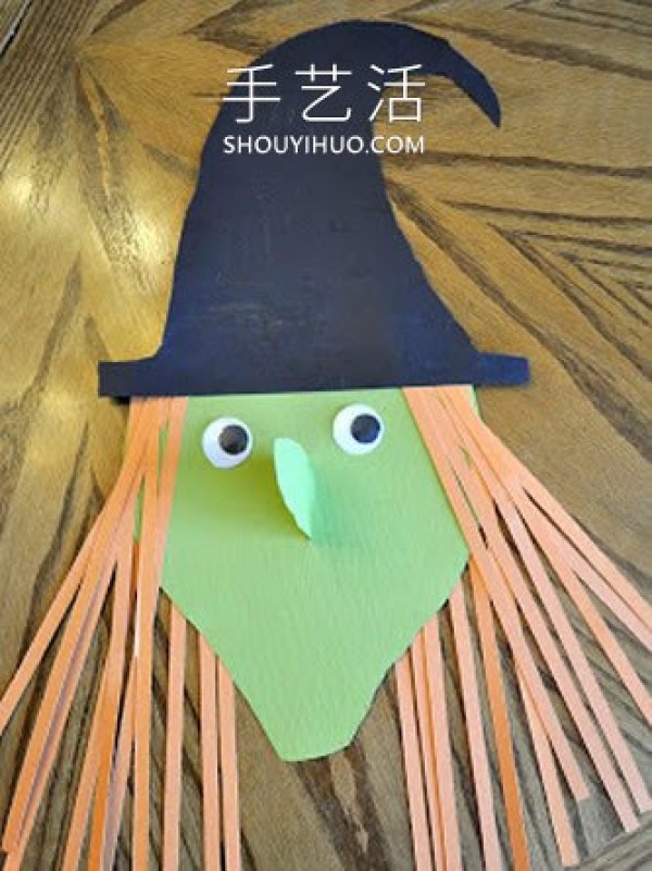 Tutorial on how to make a handmade cardboard witch in kindergarten