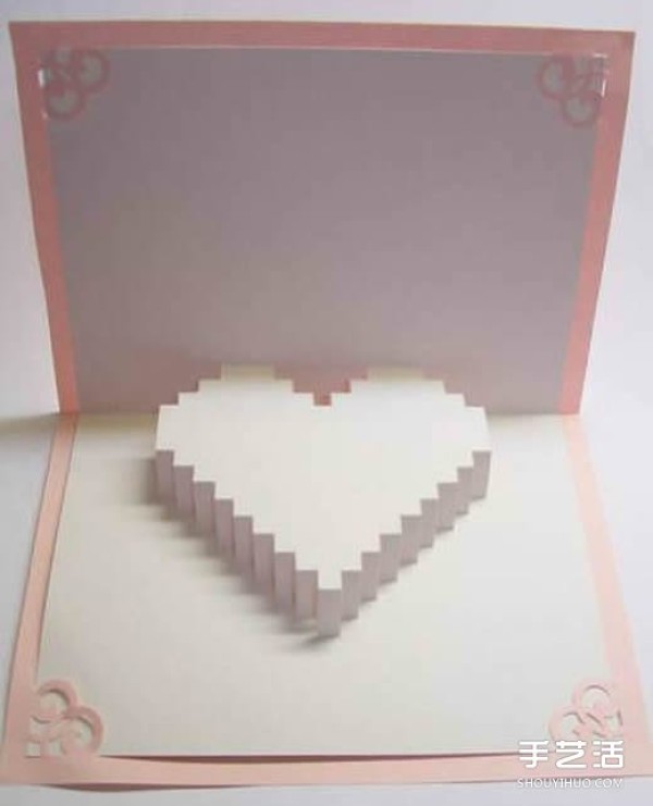 How to make three-dimensional love greeting cards, DIY three-dimensional love cards for Valentines Day