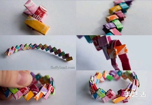 Origami Bracelet Illustrated Tutorial How to Fold the Ring of Childrens Toy Bracelet