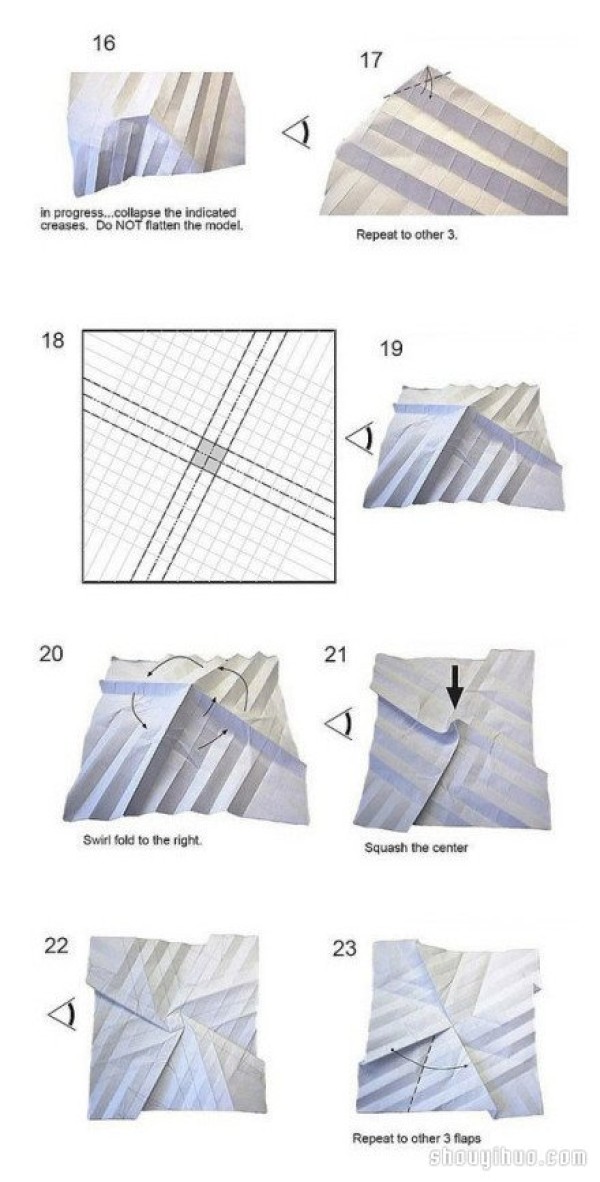 How to Fold Fuquan Roses, Fuquan Rose Folding Illustrated Tutorial