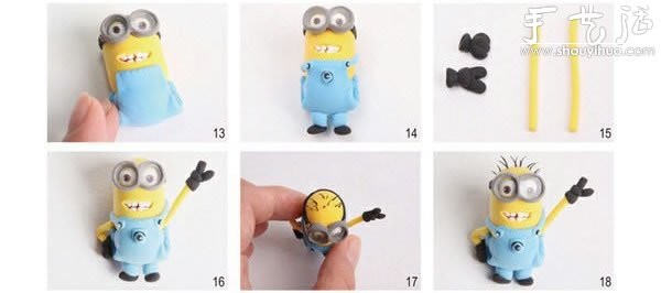 Tutorial on how to make Minions using DIY soft clay