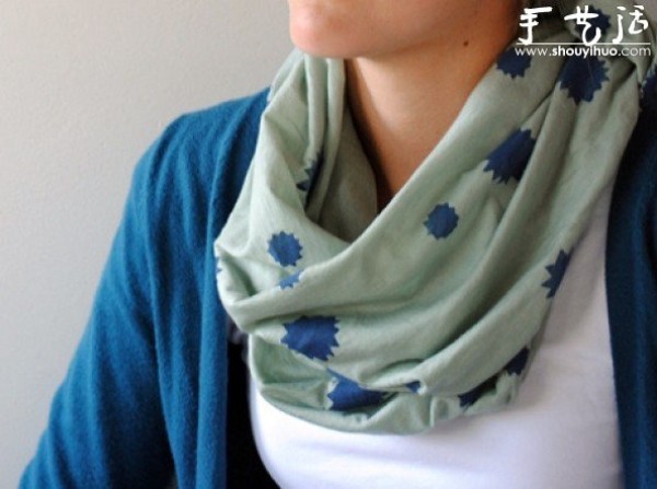 Simple DIY beautiful dyeing and printing scarf tutorial