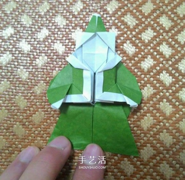 Santa Claus Origami Steps Illustrated How to Fold Paper Santa Claus