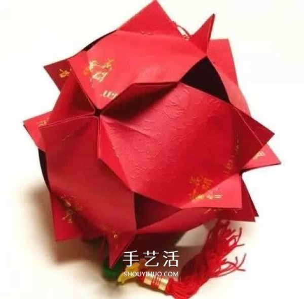 How to make red envelope lanterns, how to make red envelope lanterns with step-by-step illustrations