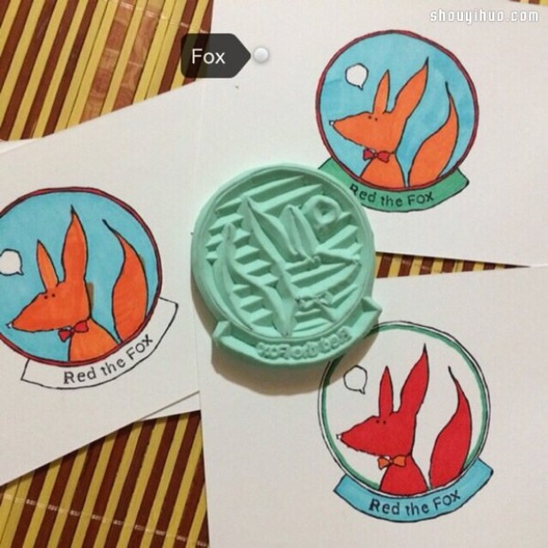 A set of fun rubber stamp works with various patterns~