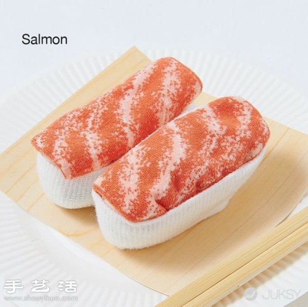 Creative sashimi sushi socks invented by Japanese people