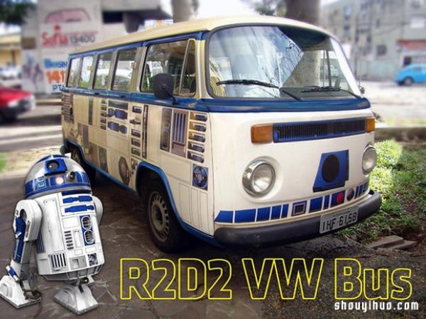 Star Wars fans enthusiastically modify their own vans with stickers