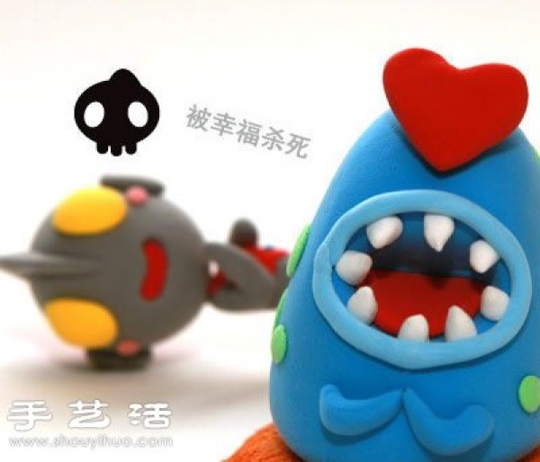 Polymer clay/clay/plasticine to make Ultraman monster dolls