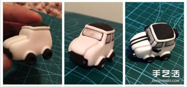 How to make an ultra-light clay off-road vehicle, clay car picture tutorial