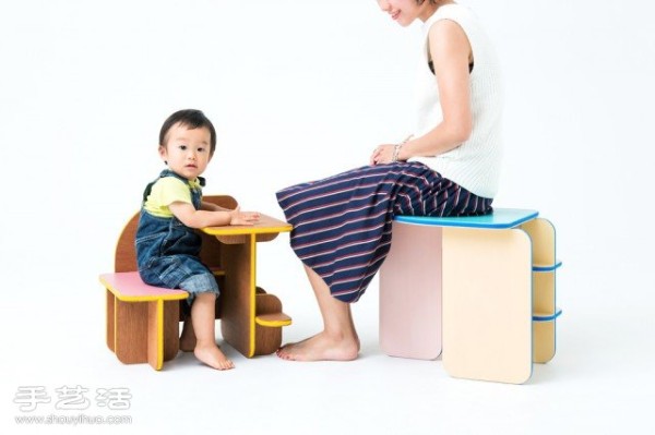 Dice furniture, flip each side to decide how you use it