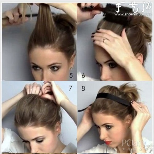 One hairstyle goes all over the world, womens refreshing updo DIY