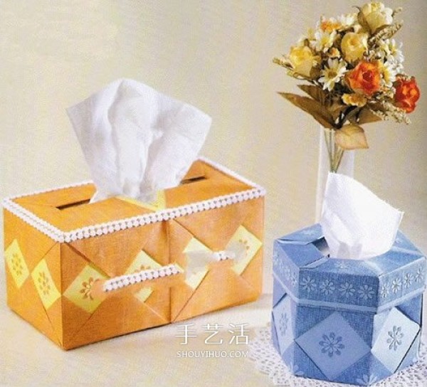 The folding diagram of the hexagonal paper box includes the box body, lid and bottom