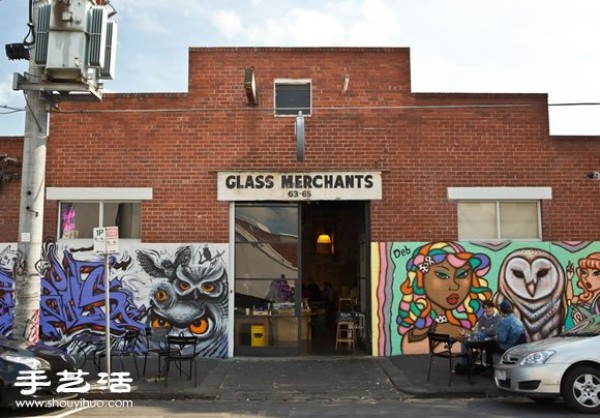 Modern restaurant decoration design after the transformation of the abandoned glass factory in Australia