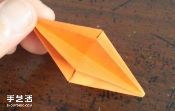 How to fold three-dimensional rhombus with diagrams and hollow three-dimensional rhombus origami tutorial