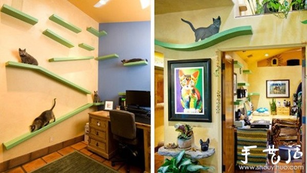 Home design for cat lovers who love cats to the extreme