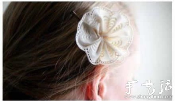 Little fresh lace head flower DIY tutorial