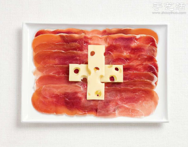 Food Creative Plating DIY Flags of World Countries