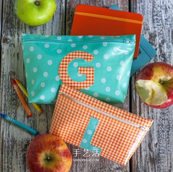 How to make an oil zipper bag, homemade childrens zipper pencil bag with illustrations