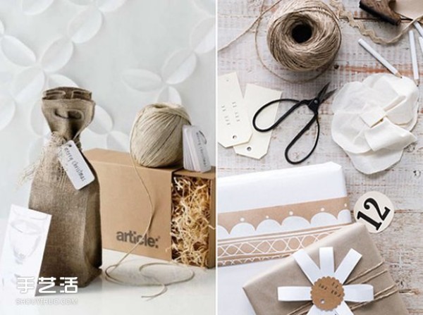 Handmade DIY with Christmas atmosphere: wonderful holiday packaging and wall hangings