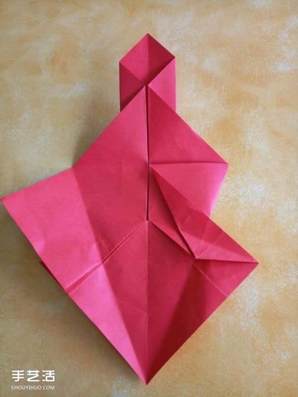 Super complex dog origami method illustrated with plastic surgery steps