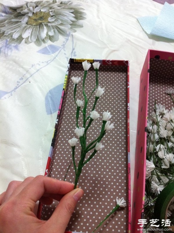 Making paper flowers: How to make babys breath