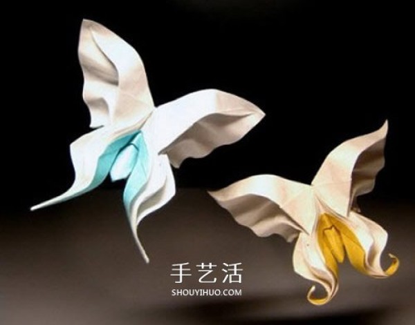 The basic origami method of HTQ butterfly, there are no steps for shaping it! 