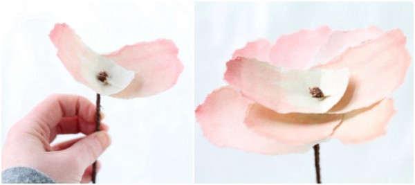 Alternative beautiful paper flower hand-making tutorial