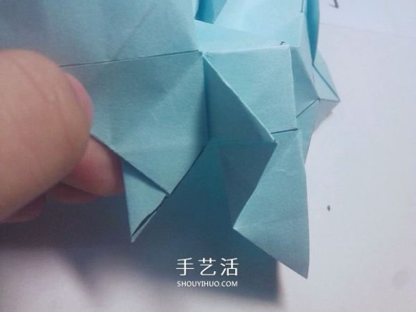 Teach you folding step by step! Detailed illustration of Kawasaki rose origami process